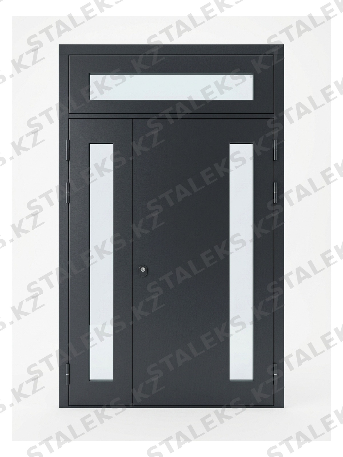 Венеция — двустворчатая, стильная и современная — каталожное фото STALEKS, темно-серый МДФ