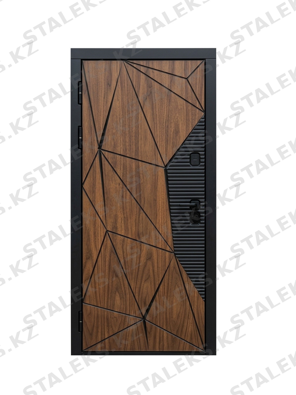 Палермо — одностворчатая глухая дверь с коричневым покрытием — каталожное фото STALEKS, коричневый МДФ