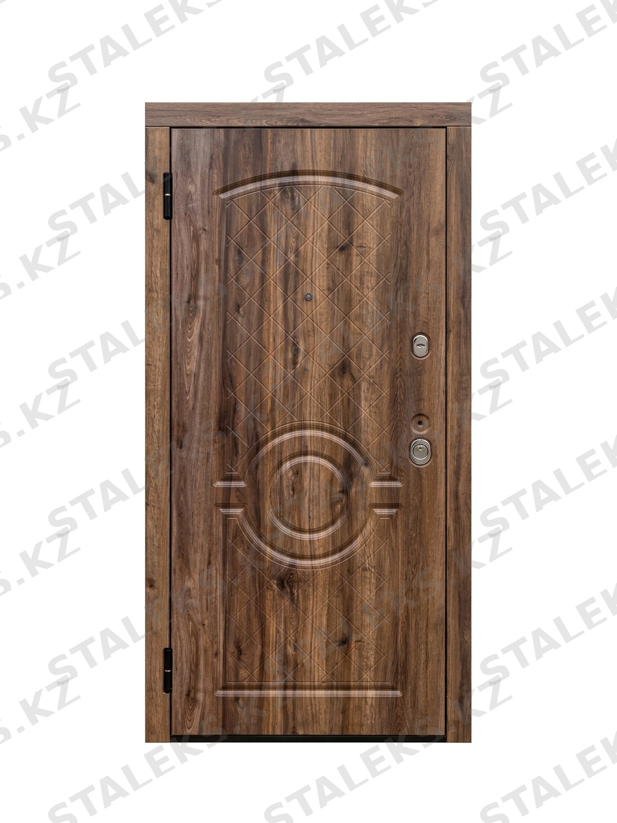 Элит — одностворчатая глухая дверь коричневого цвета — каталожное фото STALEKS, коричневый МДФ