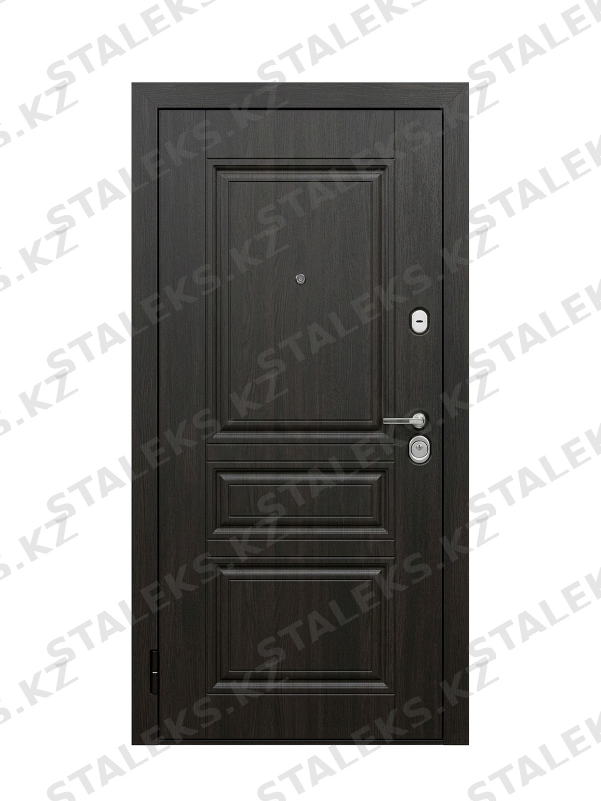 Элит — одностворчатая дверь с утонченным дизайном — каталожное фото STALEKS, темно-коричневый МДФ