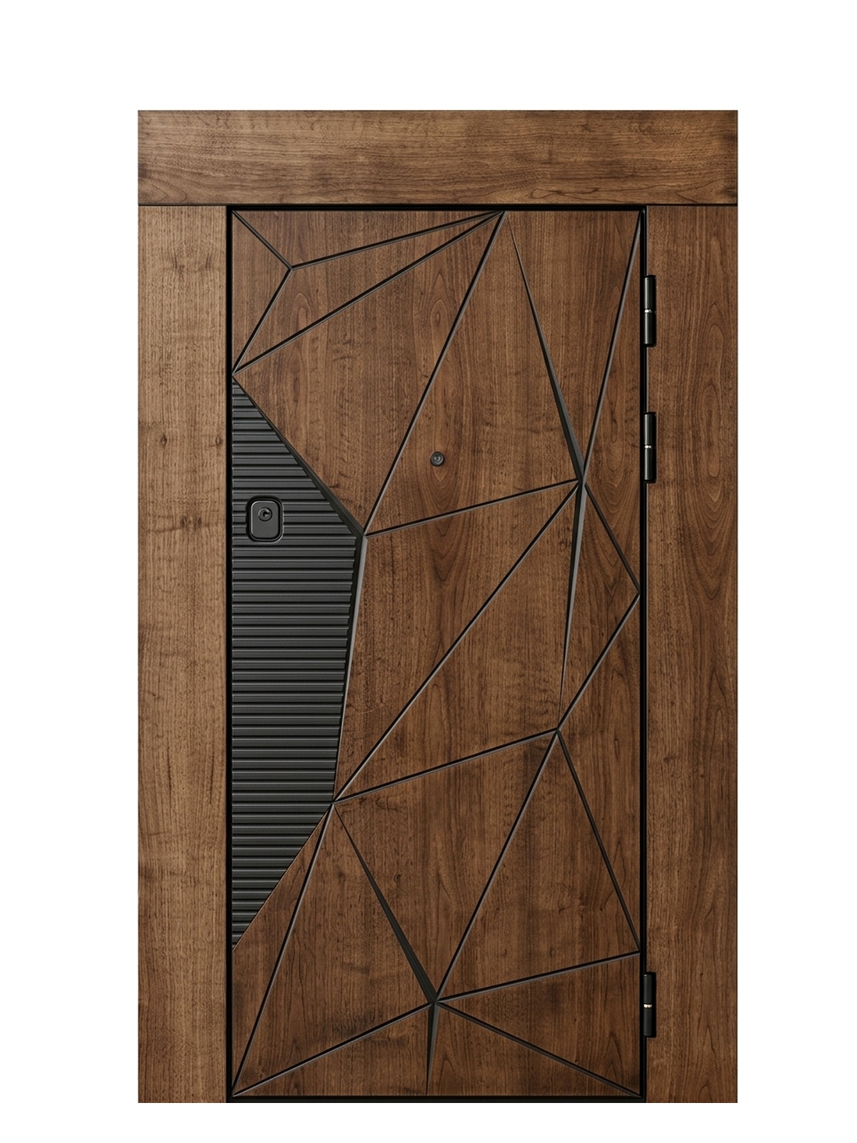 Палермо — одностворчатая глухая дверь в коричневом цвете — каталожное фото STALEKS, коричневый МДФ